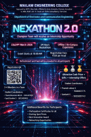 NEXATHON 2.0 Hackathon Poster